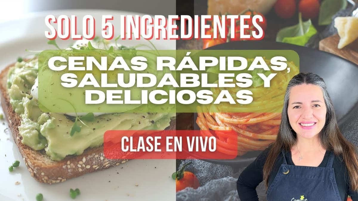 15 Ideas de Cenas Rápidas con Solo 5 Ingredientes | Recetas Fáciles
