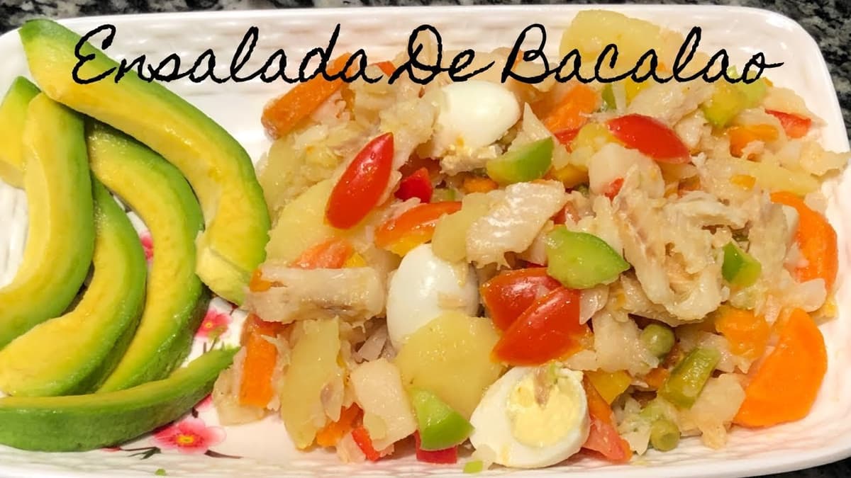 Receta de Ensalada de Bacalao: Paso a Paso Para Un Plato Fresco y Delicioso