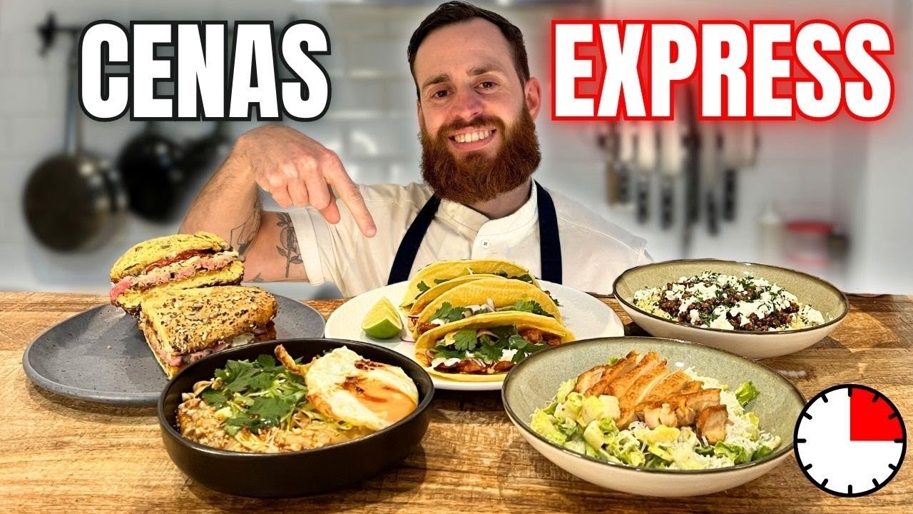 10 Cenas Exprés: Recetas Deliciosas en Menos de 15 Minutos | Cenas Rápidas