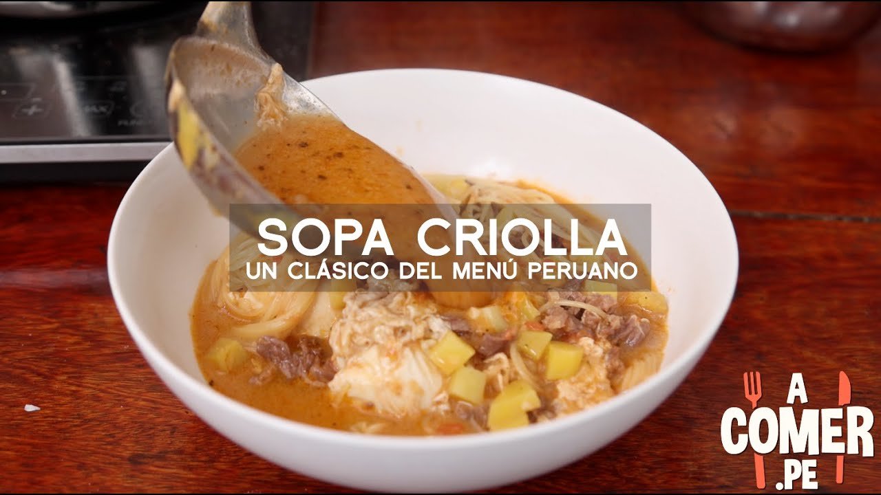 Receta Económica: Sopa Criolla con Huevos | Menú del Día Barato