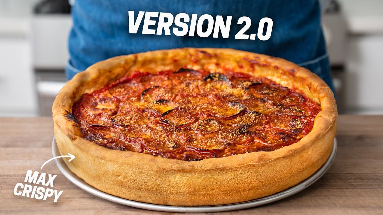 Cómo Hacer la Auténtica Receta de Chicago Deep Dish Pizza | Guía Paso a Paso