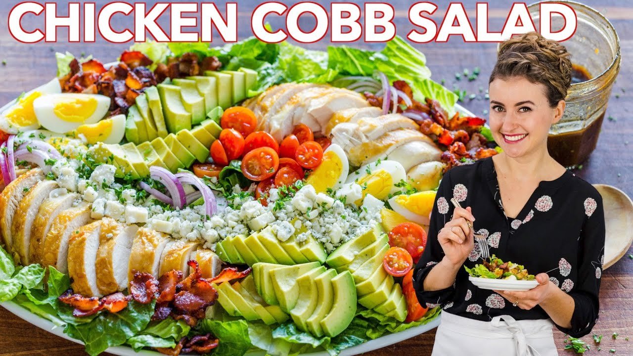 Receta de Cobb Salad Auténtica: Paso a Paso Fácil | Cocina Americana