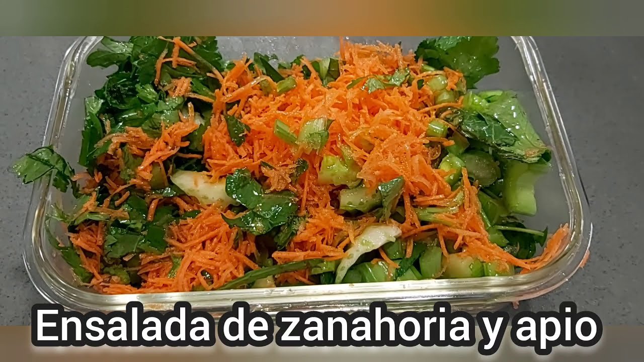 Receta de Ensalada de Apio y Zanahoria: Fácil y Saludable | Guía Paso a Paso