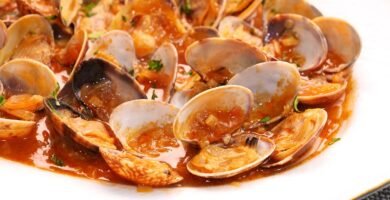 Receta de Almejas a la Marinera