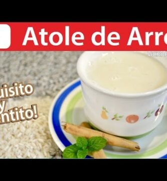 Receta de Atol de Arroz