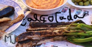 Receta de Calçots con Romesco
