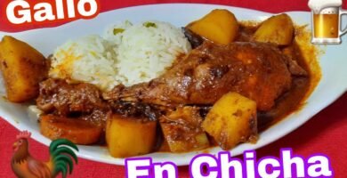 Receta de Gallo en Chicha