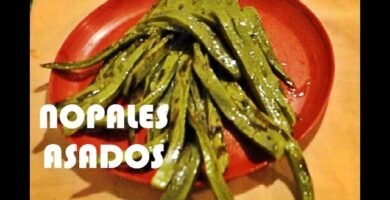 Receta de Nopales Asados