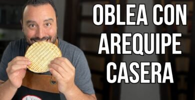 Receta de Obleas con Arequipe