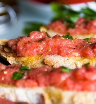 Receta de Pan con Tomate