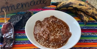 Receta de Plátanos en Mole