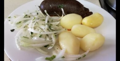 Receta de Prieta con Papas Cocidas