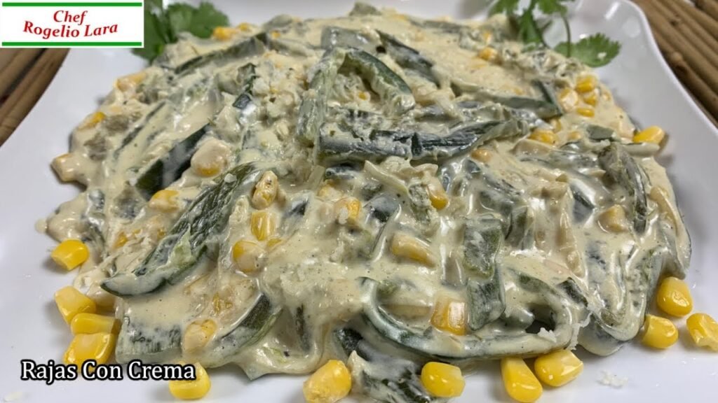 Receta de Rajas con Crema