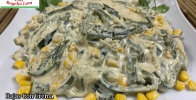 Receta de Rajas con Crema
