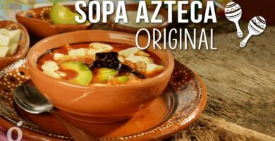 Receta de Sopa Azteca
