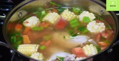 Receta de Sopa de Pollo con Verduras