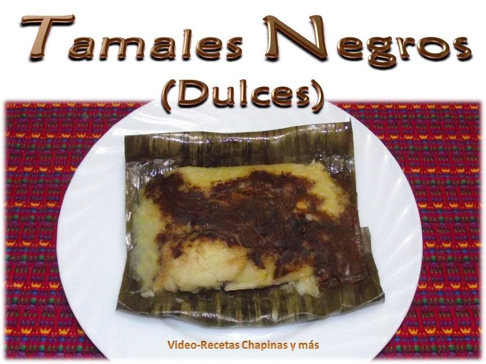 Receta de Tamales Negros