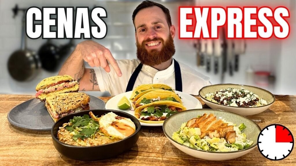 Cenas exprés que no te toman más de 15 minutos