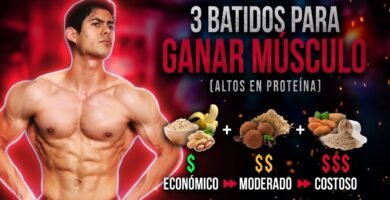 Smoothies caseros para subir masa muscular