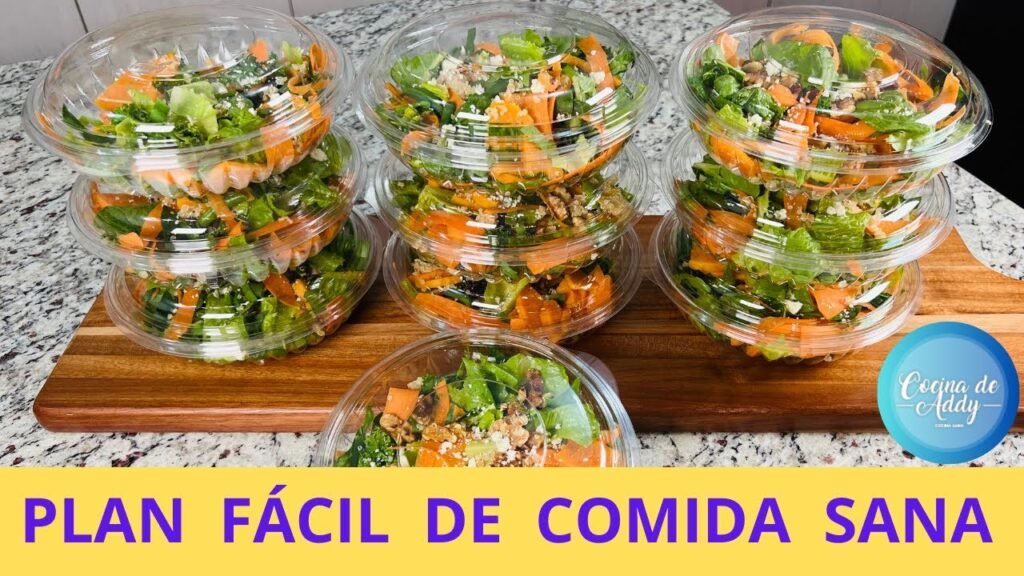 Menú de 1 días con ensaladas para camping sin complicaciones
