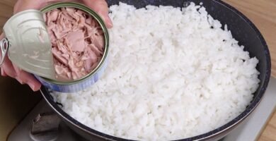 Menú del día barato: chaufa con atún enlatado