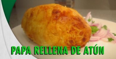 Menú del día barato: papa rellena con atún enlatado