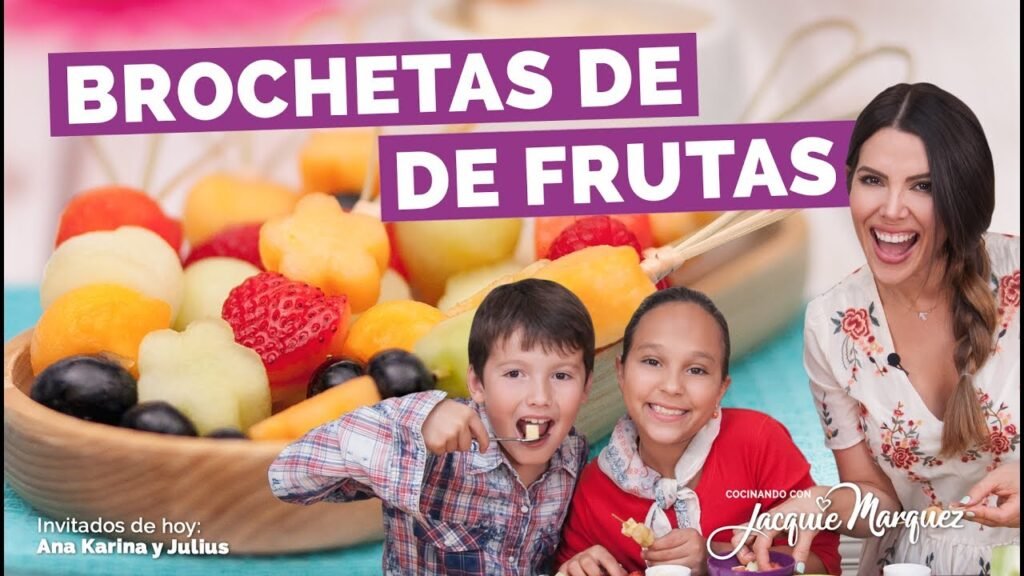 Brochetas de frutas: receta #176 para sorprender a tus hijos