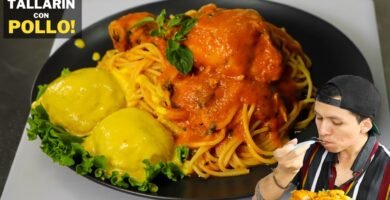 Menú del día barato: tallarines rojos con zapallo