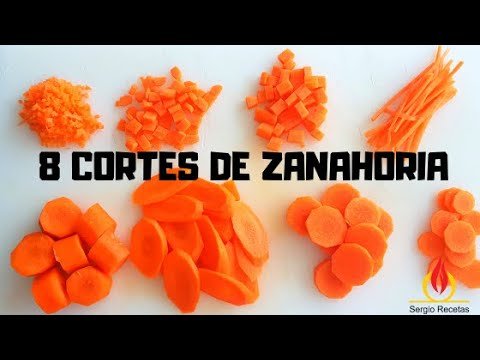 ¿Cuál es la mejor forma de picar zanahoria?