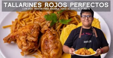Cocina casera económica: tallarines rojos rendidor