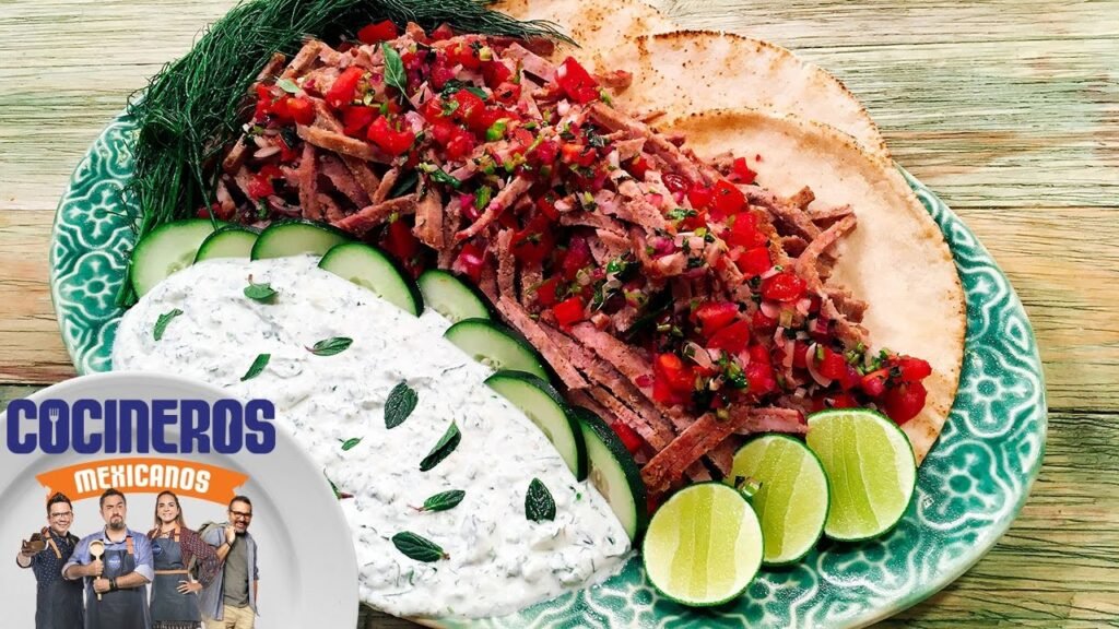 Receta tradicional de gyros de México paso a paso