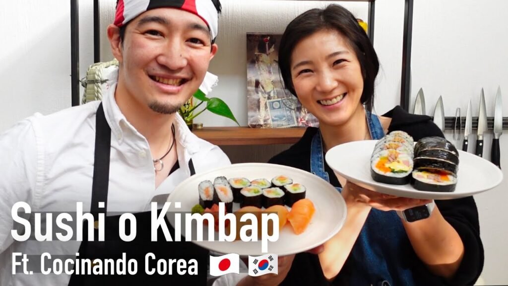 Comparativa entre sushi y berenjena en la cocina