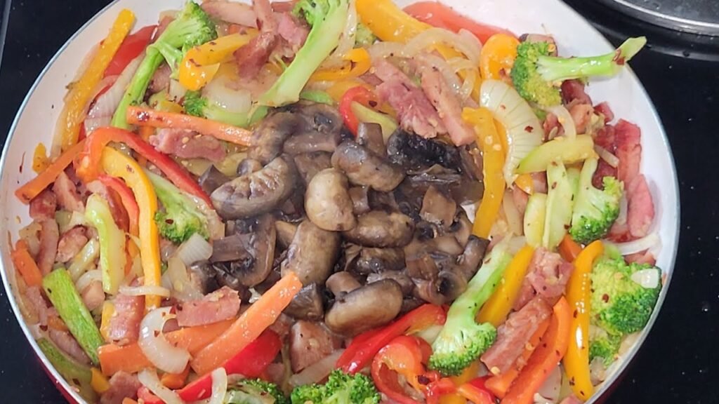 Comparativa entre verduras y chuletas en la cocina