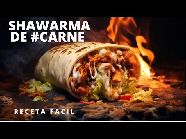 Receta tradicional de shawarma de México paso a paso
